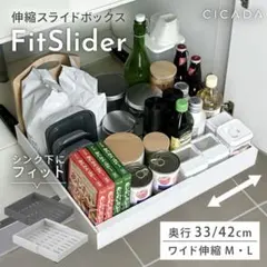 CICADA FitSlider シンク下収納ボックス 2個セット