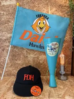 南海ホークス キャップ 扇子 応援メガホン(2種) セット - メルカリ