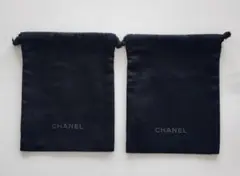 シャネル 巾着型 ポーチ　ブラック　CHANEL ポーチのサムネイル