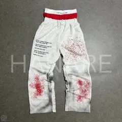 paint damage sweat pants Y2K スプラッター ペイント