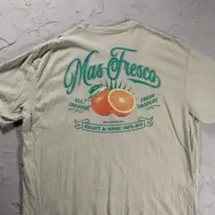 8&9 CLOTHING Tシャツ Mas Fresco オレンジ　アート