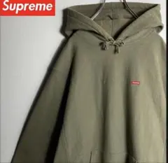 セール！【人気Lサイズ】シュプリームワンポイント刺繍ロゴ入りパーカー即完モデル.