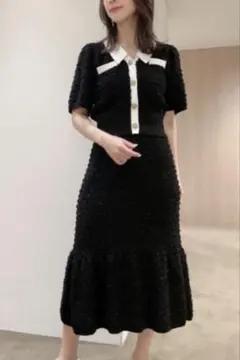 セルフォード　ジャガードニットセットアップ