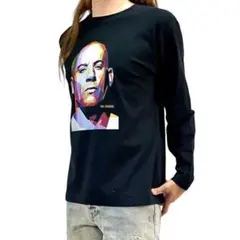 新品 ヴィン ディーゼル ワイルドスピード 映画俳優 ポップアート ロンT