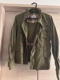 アーノルドパーマー　オリーブ色ミリタリージャケット（コットン）