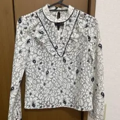 eimy istoire フリル花柄ブラウス F