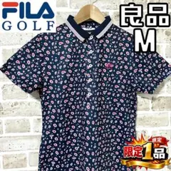 【早い者勝ち✨】フィラゴルフ レディース 半袖 ポロシャツ M 総柄のサムネイル