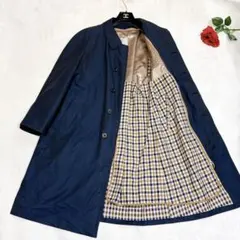 ほぼ未使用✨　アクアスキュータム　ステンカラーコート　ネイビー　XL