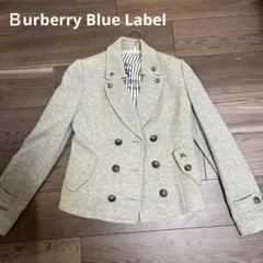 BURBERRY BLUE LABEL グレー ダブルブレストジャケット
