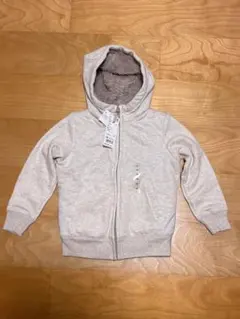 新品 未使用 タグ付き ユニクロ ボアスウェットフルジップパーカー 120cm