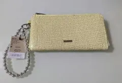 新品 niko and... ☆ オリジナルストラップL字財布 長財布 イエロー