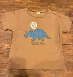 恐竜 トリケラトプス Tシャツ 110サイズ