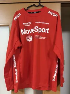 DESCENTE MoveSport 長袖Tシャツ レッド