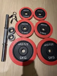 IROTEC アイロテック ラバー ダンベル片手20kg