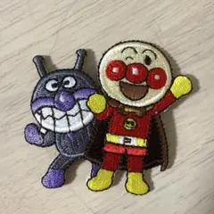 アンパンマン　バイキンマン　ワッペン　アップリケ