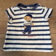Ralph Lauren ポロベア ストライプTシャツ 12M