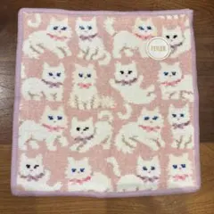 新品未使用】フェイラー モフモフネコチャン ハンカチ - メルカリ