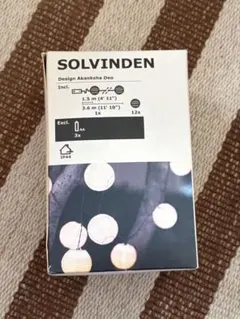 IKEA SOLVINDEN LEDストリングライト 12球 オレンジ