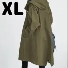 【XL】トレンチコート 秋　春　ロング　ジャケット　ゆったりコート カジュアル