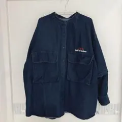 レプシィム　みわたら企画　マルチシャツ　完売品　ブルーデニム　デニムシャツ