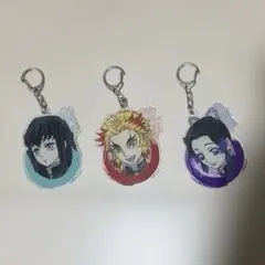 鬼滅の刃:時透無一郎、煉獄杏寿郎、胡蝶しのぶキーホルダー