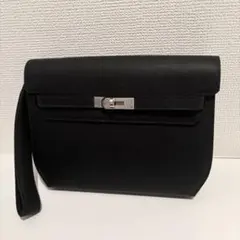 【ハンドメンド製/一点もの 高級レザー クラッチバッグ】