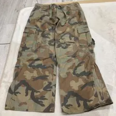 コムサデモード 迷彩柄ワイドカーゴパンツ ヴィンテージ