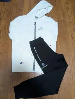 【美品】PUMA×BMWメンズスウェット上下セット(USサイズ)