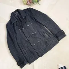 アドバンテージサイクル⭐️ピーコート ダブルブレスト ウール90 ダークグレー S