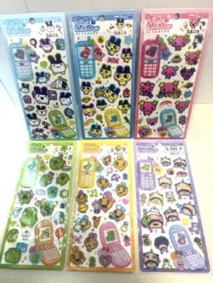 正規品 たまごっち 平成はっぴーフォン 全6種セット シール　コンプリート