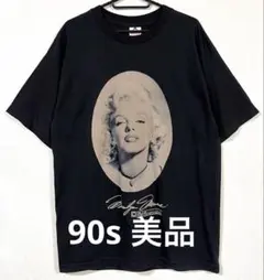 90s 美品 マリリンモンロー Tシャツ 古着 ビンテージ Lサイズ 黒のサムネイル