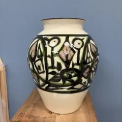 美術有田焼 宮内庁御用達　深川製　 陶器花瓶 木箱付