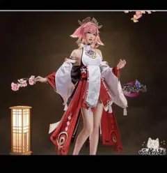 コスプレ 衣装 原神 猫屋本舗 八重神子 ウィッグ 靴 付 フルセット