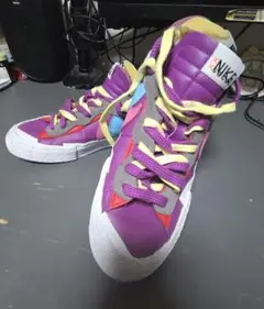 NIKE×sacai×KAWS ブレーザー パープル 26.5cm