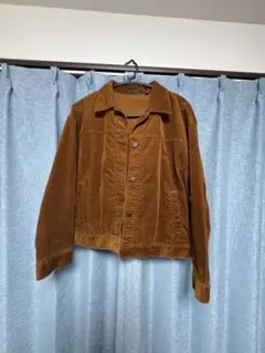 ブラウン コーデュロイ ジャケット