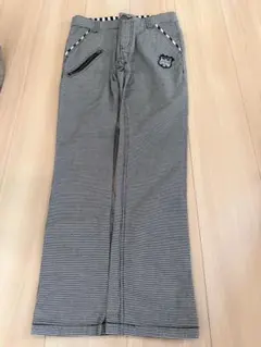 メンズストライプ 長ズボン ポケット付き　140cm