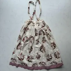 ピンクハウス　サスペンダー風　コート　ワンピース　段々　フリル　新品　黒 ピンクハウス サスペンダー風 コート ワンピース 段々 フリル 新品 黒
