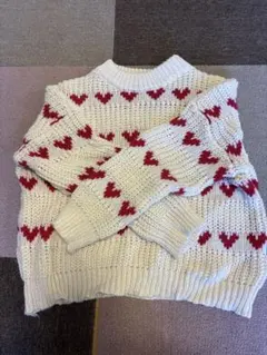 ハートニットセーター