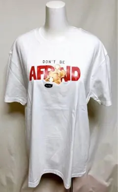 新品　くまさんTシャツ　ホワイト　シャツ　ゆるダボ　オーバーサイズ　可愛い　春夏