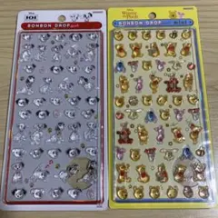 ディズニーボンボンドロップシールミニ　2種セット