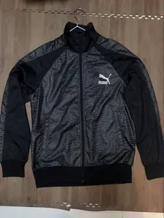 PUMA 豹柄　スポーツライフスタイル ジャケット Lサイズ ブラック
