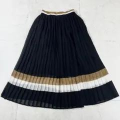 ✨極美品 ヒューゴボス プリーツロングフレアスカート ウエストゴム ポーダーのサムネイル