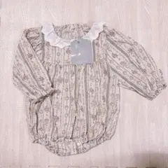 しまむら　juo バースデイ　ロンパース　女の子　花柄　フリル　レース　新品