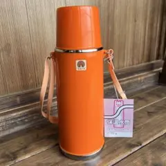 ピーコック魔法瓶工業　孔雀印　保温水筒　0.75L　昭和レトロ　コップ付きのサムネイル