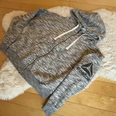 Reebok フード付きパーカー グレー