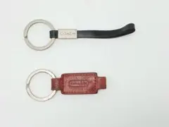 COACH コーチ レザー キーホルダー 2点セット キーリング