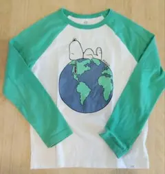 GAP KIDS スヌーピー Tシャツ S ラグランスリーブ