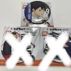 ハイキュー !! ちょいデカ 缶バッチ 影山飛雄 孤爪研磨 赤葦京治