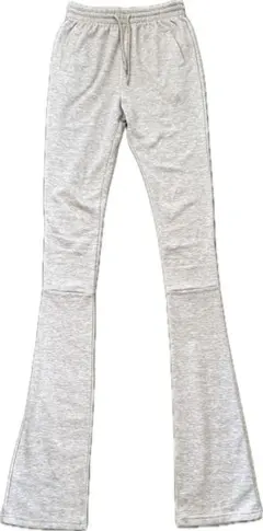 【美脚シルエット】ロング丈 スタックパンツ グレー