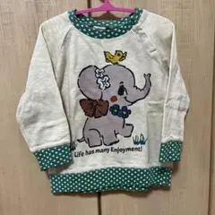 ELFINDOLL 象と小鳥のトレーナー 95cm